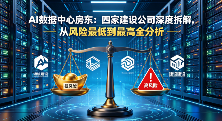 AI数据中心房东：四家建设公司深度拆解，从风险最低到最高全分析