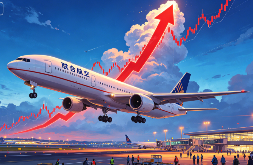 聯合航空股價創歷史新高 航空業復甦信號強勁